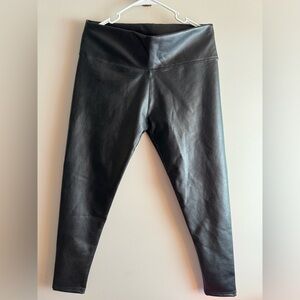 Faux leather legging xl